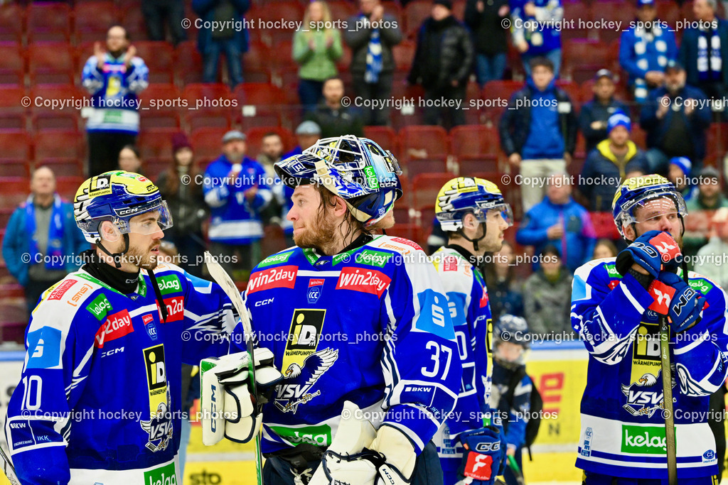 EC IDM WÄRMEPUMPEN VSV vs. MOSER MEDICAL GRAZ99ERS | Hängende Köpfe EC VSV, #10 Thomas Vallant EC VSV, #37 René Swette EC VSV, #95 Mark Katic EC VSV, EC IDM WÄRMEPUMPEN VSV vs. MOSER MEDICAL GRAZ99ERS, EC IDM WÄRMEPUMPEN VSV vs. MOSER MEDICAL GRAZ99ERS am 17.03.2026 in Villach (Stadthalle Villach), Austria, (Photo by Bernd Stefan)