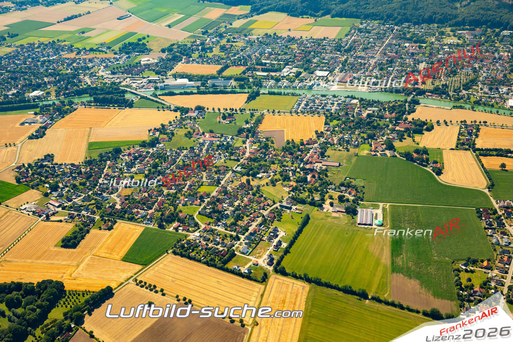 Aktuelles Luftbild von Lockhausen Bad Essen - Die Luftaufnahme wurde 2022 mittels UL-Flugzeug erstellt ( keine Drohne ) - hochauflösende Kamera-Systeme von  Canon -Beste Qualität - Für grossformatige Ausdrucke geeignet. Die Geschenkidee !