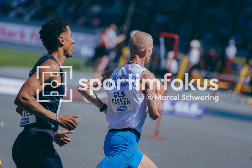 Deutsche Meisterschaften der Frauen und Männer 2026 | Robert Farken, SG Motor Gohlis-Nord Leipzig, 1500-Meter-Lauf, Halbfinale, Deutsche Meisterschaften der Frauen und Männer 2026, Lohrheidestadion Bochum-Wattenscheid, 25.07.2026. Foto: Marcel Schwering / sportimfokus - Realisiert mit Pictrs.com