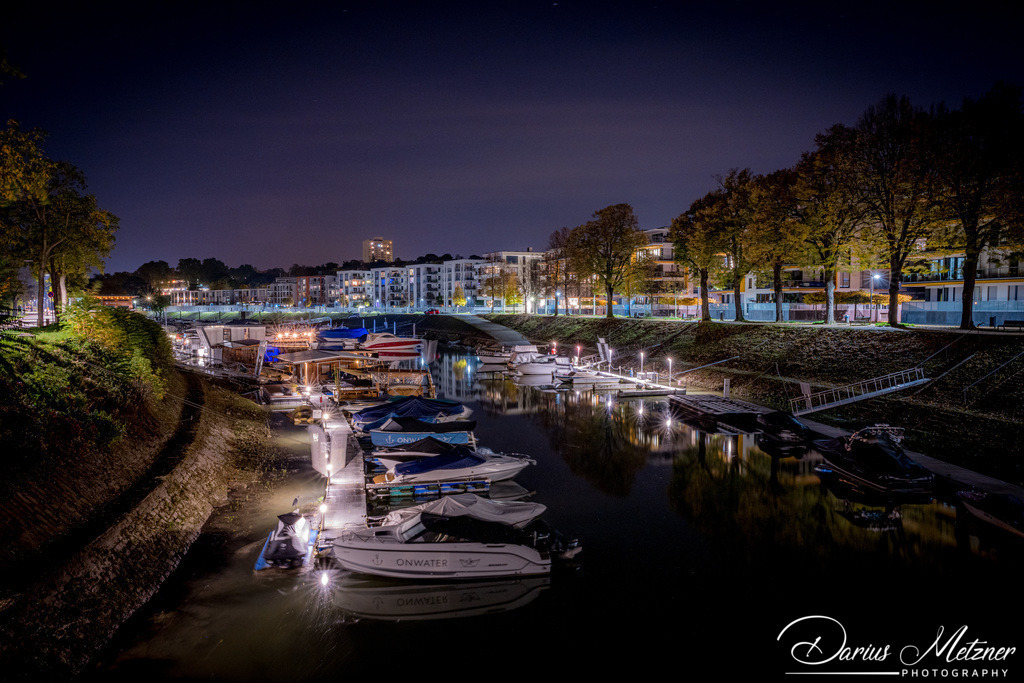 Der Winterhafen in Mainz | Langzeitbelichtung im Winterhafen in Mainz