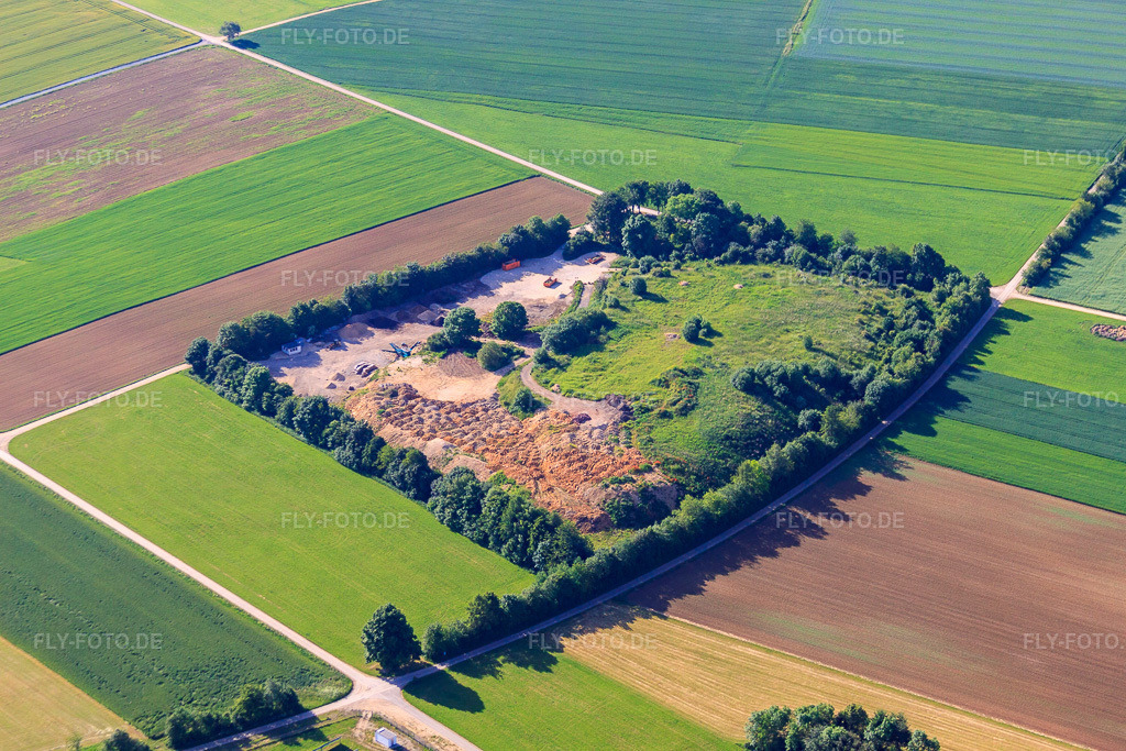 Luftbild: Reisigplatz Justingen im Ortsteil Justingen in Schelklingen im Bundesland Baden-Württemberg in Deutschland. Foto: IMG_67351.jpg vom 08.06.2014 durch Werner Riehm/FLY-FOTO.de