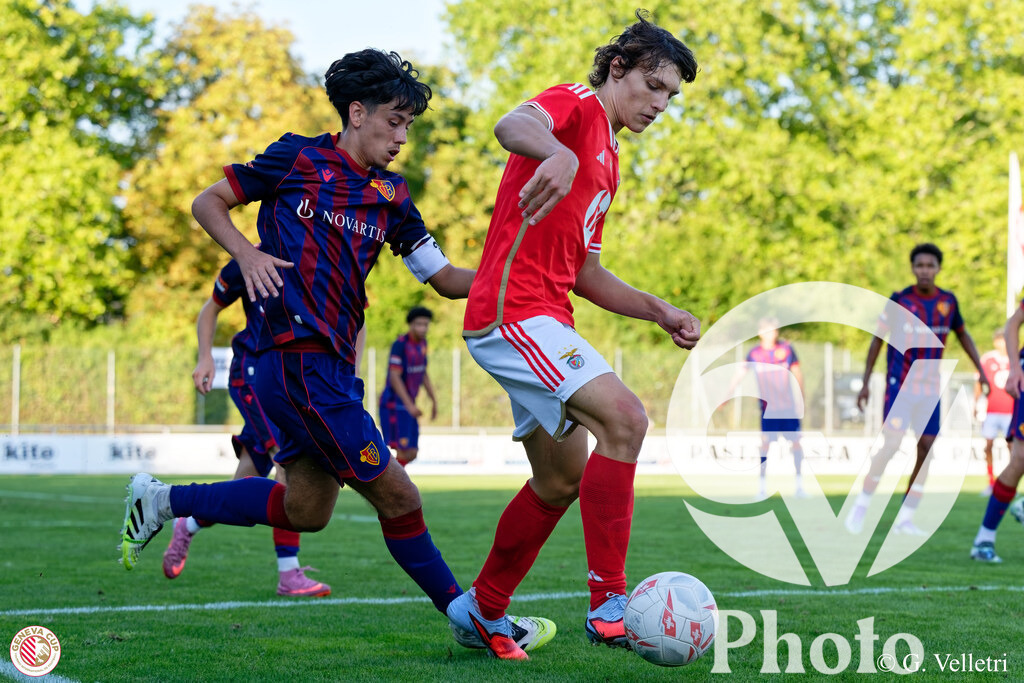 GenevaCup Group Phase - FC Basel v SL Benfica | during the GenevaCup Group Phase match between FC Basel and SL Benfica at Stade des Arberes in Meyrin, Switzerland