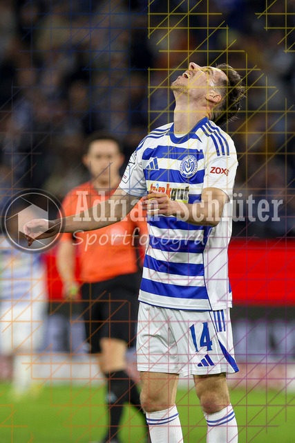 07.04.2026, GER, Fussball, Herren, 3. Liga, Saison 2025/2026, MSV Duisburg - VfL Osnabrück | Conor Noß (MSV Duisburg) ist enttäuscht 
