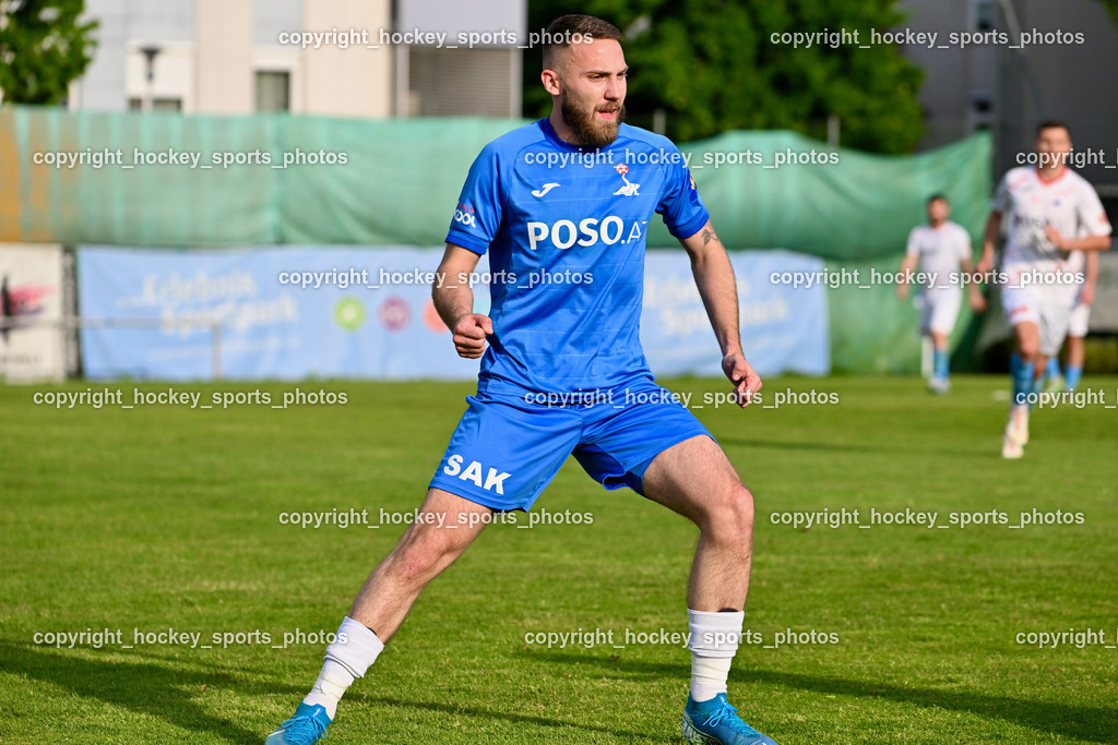SAK Klagenfurt vs. SVG Bleiburg | #23 Kristian Sredojevic SAK, SAK Klagenfurt vs. SVG Bleiburg, SAK Klagenfurt vs. SVG Bleiburg am 11.05.2024 in Klagenfurt (Sportpark Welzenegg), Austria, (Photo by Bernd Stefan)