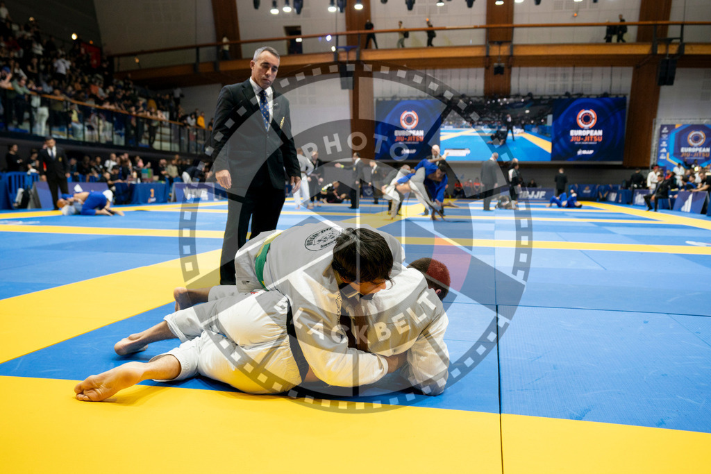 20240124PBB02421 | Fighters compete during the second day of the IBJJF European Championship in Paris, France, on January 24, 2024.