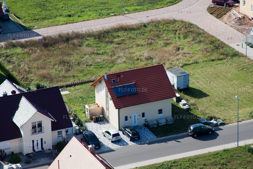 Luftbild: Neubaugebiet Im Unterfeld im Ortsteil Schaidt in Wörth im Bundesland Rheinland-Pfalz in Deutschland. Foto: IMG_20975.jpg vom 06.09.2009 durch Werner Riehm/FLY-FOTO.de