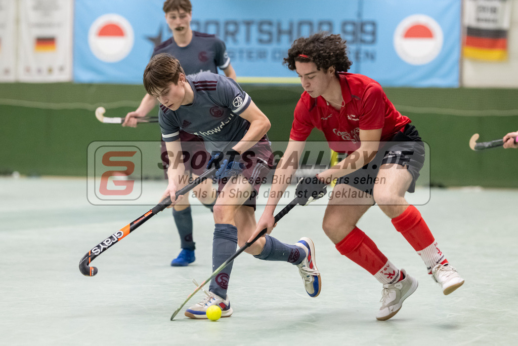 SFE_20230304_0033 | Deutsche Meisterschaft Männliche U16 Halle 2023 am 04.03.2023 in Köln (KTHC Stadion Rot-Weiss Köln Tennis and Hockey Club), Photo: Stephan Fehrmann 2022 (Sports-Gallery)