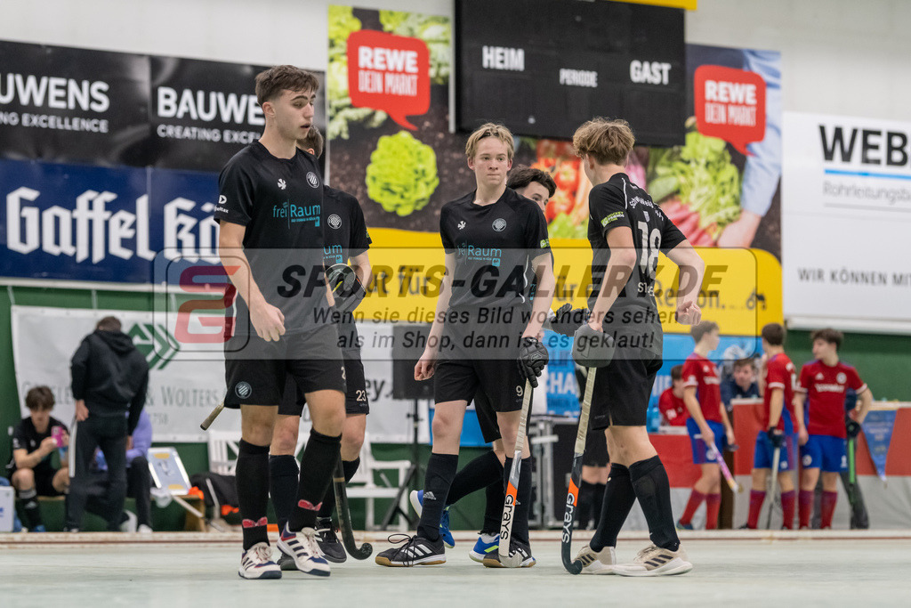 SFE_20230304_0044 | Deutsche Meisterschaft Männliche U16 Halle 2023 am 04.03.2023 in Köln (KTHC Stadion Rot-Weiss Köln Tennis and Hockey Club), Photo: Stephan Fehrmann 2022 (Sports-Gallery)