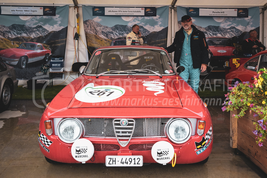 21. Arosa ClassicCar 2025 - 5. September 2025 | Michael Scheibler aus Müllheim Dorf (SUI) mit seinem Alfa Romeo GTA Junior Corsa aus dem Jahre 1968 mit Startnummer 261 am Arosa ClassicCar 2025 in der Kategorie Classic Trophy..@arosaclassiccar, @arosa.official, #arosaclassiccar, #arosa, #76curves, #classiccarBild: Sportfotografie Markus Aeschimann | www.markus-aeschimann.ch - Realisiert mit Pictrs.com