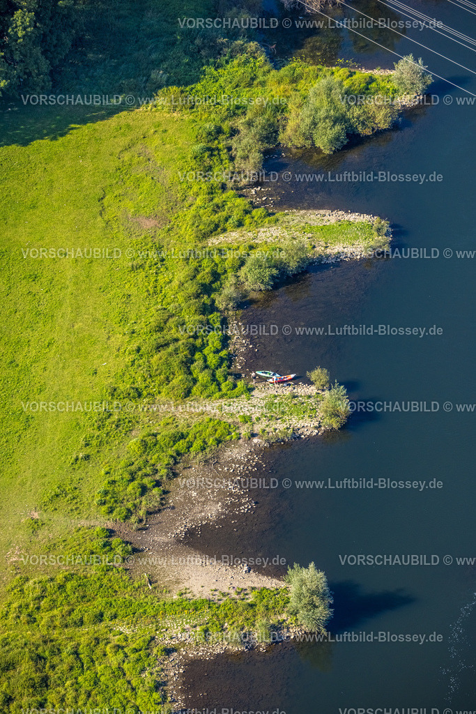 Hattingen240810269 | Luftbild, Naturschutzgebiet Ruhraue Winz an der Hattinger Ruhrschleife, Teilabschnitt Fluss Ruhr mit kleinen Buhnen, Winz, Hattingen, Ruhrgebiet, Nordrhein-Westfalen, Deutschland