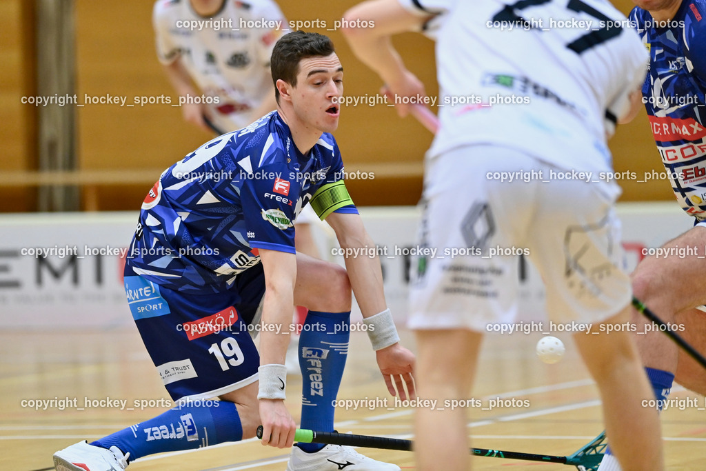 VSV Unihockey vs. KAC Floorball | #19 Philipp Seiser VSV Unihockey, VSV Unihockey vs. KAC Floorball, VSV Unihockey vs. KAC Floorball am 28.03.2026 in Villach (Ballspielhalle St. Martin), Austria, (Photo by Bernd Stefan)