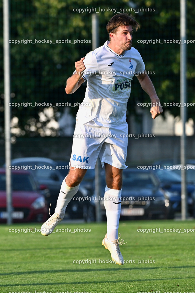 SAK vs. SV Dellach Gail | #4 Rok Jazbec SAK, SAK vs. SV Dellach Gail, SAK vs. SV Dellach Gail am 14.08.2025 in Klagenfurt (Sportpark Welzenegg), Austria, (Photo by Bernd Stefan)