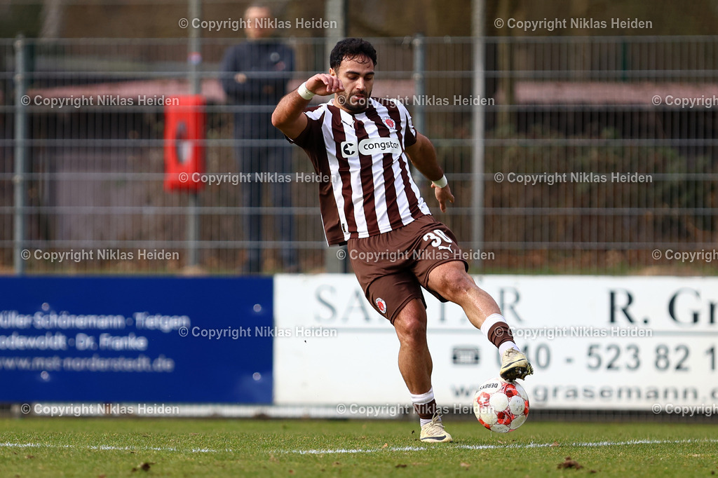 NH_FCEiintrachtNorderstedt_FCStPauliU23_RegionalligaNord_08032026 | #30 Nikky Goguadze (FC St. Pauli U23)Fußball I Herren I Regionalliga Nord I Saison 2025-2026 I 25. Spieltag I FC Eintracht Norderstedt - FC St. Pauli I 08.03.2026 I Edmund-Plambeck-Stadion