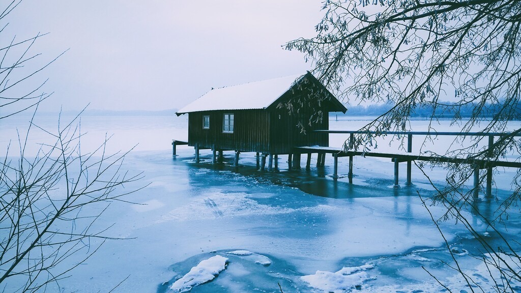 Wärmendes Nest zu frostiger Zeit am See | Künstler/in Member of AKM/austromechana. Troubadour. 2026 a fascinating journey began with Tatjana my AI muse✨ METISSIREN set sails and left the harbor ⛵