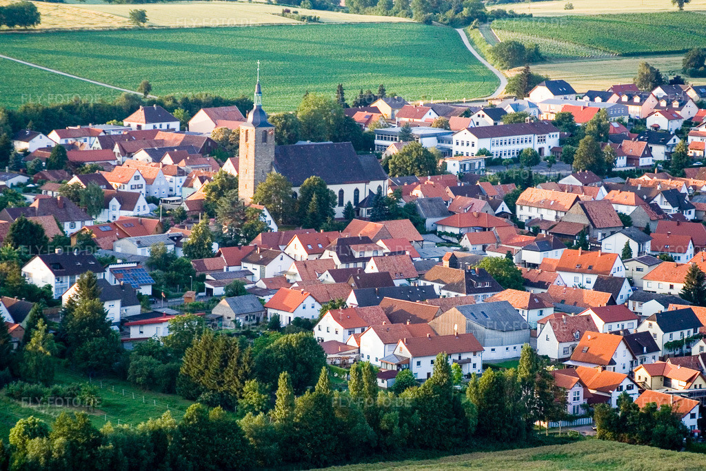 Luftbild: St. Leodegar von Südwesten in Steinfeld im Bundesland Rheinland-Pfalz in Deutschland. Foto: IMG_3159.jpg vom 30.06.2006 durch Werner Riehm/FLY-FOTO.de