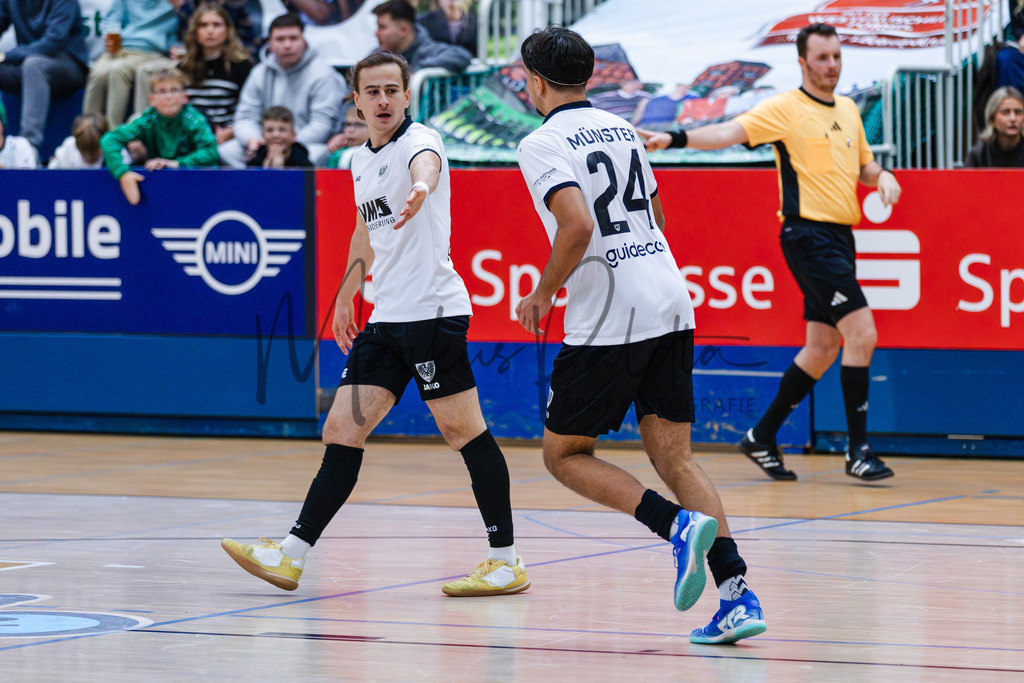 47. Stadtmeisterschaften im Hallenfußball 2025, Zwischenrunde, Zwischenrunde | Stadtmeisterschaften im Hallenfußball 2025, Zwischenrunde, Sporthalle Berg Fidel in Münster. Foto: sportfotografie.ms | Markus Paletta - Realisiert mit Pictrs.com