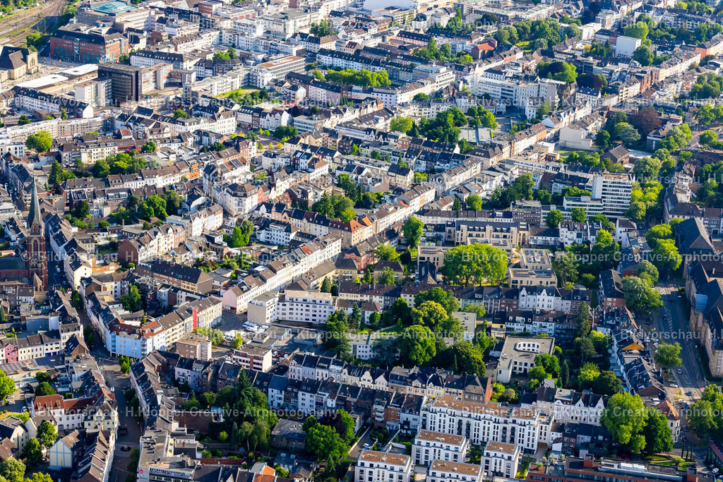Luftbild Mönchengladbach-3788 | Luftbildfotografie und Luftbild Stadtansicht vom Innenstadtbereich in Mönchengladbach im Bundesland Nordrhein-Westfalen, Deutschland - Realisiert mit Pictrs.com