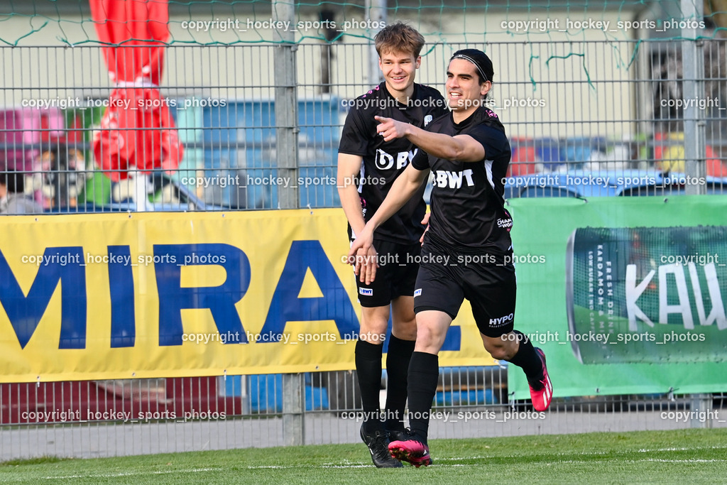 SAK vs. LASK Amateure 6.4.2023 | #9 Marco Siverio Toro, #23 Gabriel Zirngast, Jubel LASK Amateure