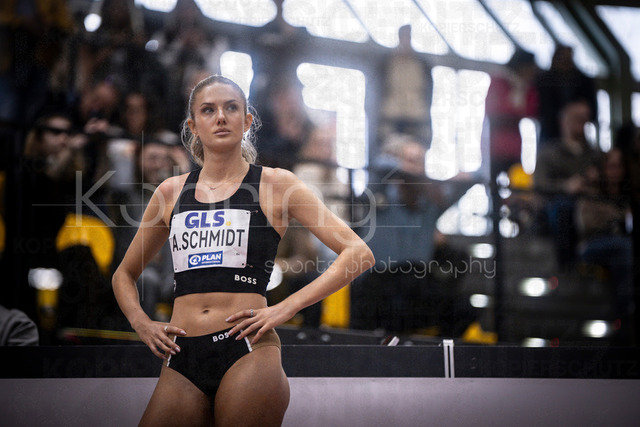 Deutsche Leichtathletik-Hallenmeisterschaften; Dortmund, 28.02.2026 | Alica Schmidt (SCC Berlin, 84), 800m; Deutsche Leichtathletik-Hallenmeisterschaften am 28.02.2026 in der Helmut-Körnig-Halle in Dortmund. 