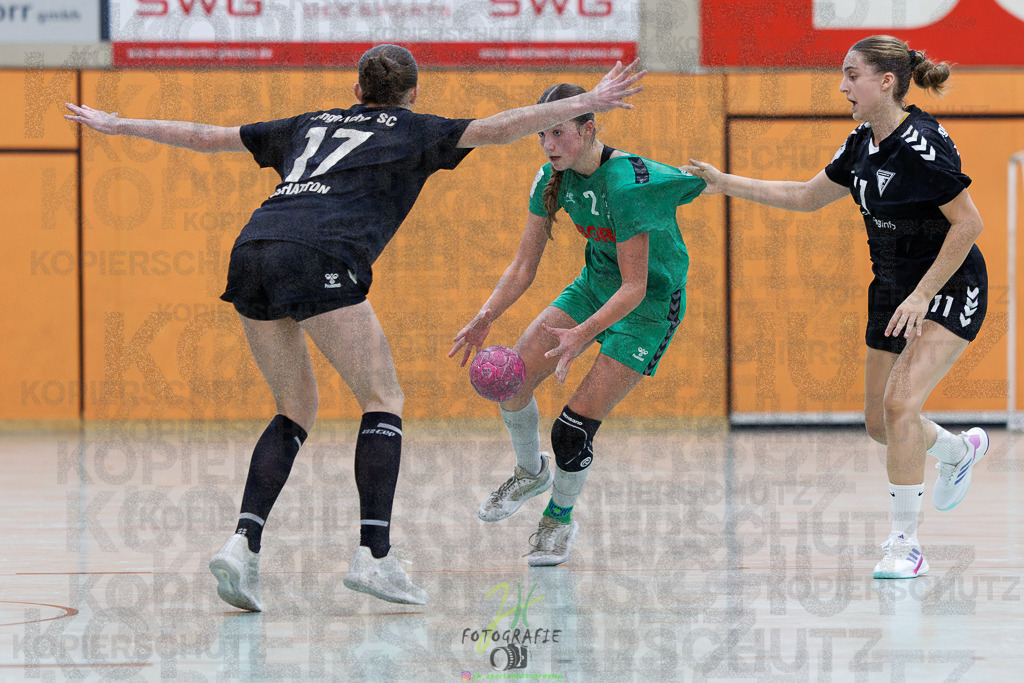 2024-10-19_391 | Jugendbundesliga B-Jugend weiblich; HSG Kleenheim/Langgöns - Longericher SC am 19.10.2024 in Oberkleen (Weidig-Halle) - Realisiert mit Pictrs.com