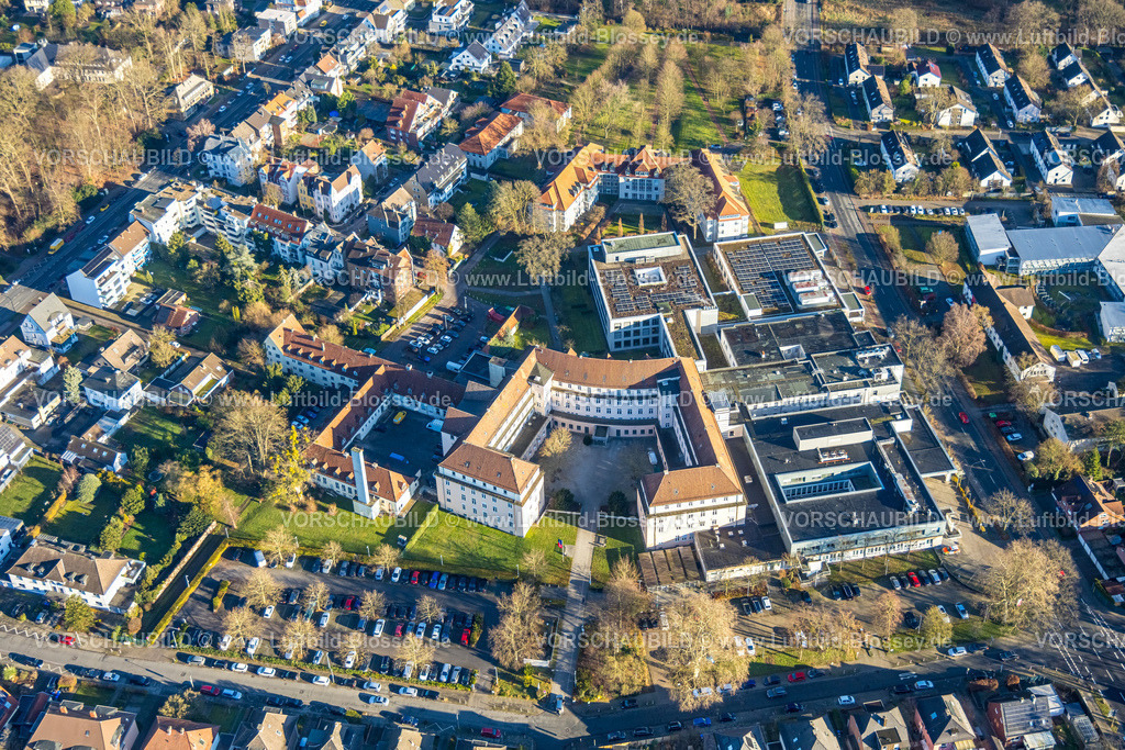 Hamm251202271 | Luftbild, Johanniter-Kliniken Hamm Standort Knappenstraße und St. Marien-Hospital Hamm, Uentrop, Hamm, Ruhrgebiet, Nordrhein-Westfalen, Deutschland