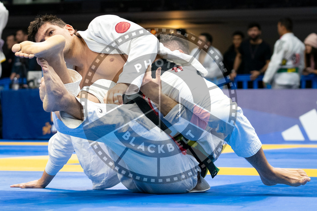 20240123PBB02302 | Fighters compete during the second day of the IBJJF European Championship in Paris, France, on January 23, 2024.