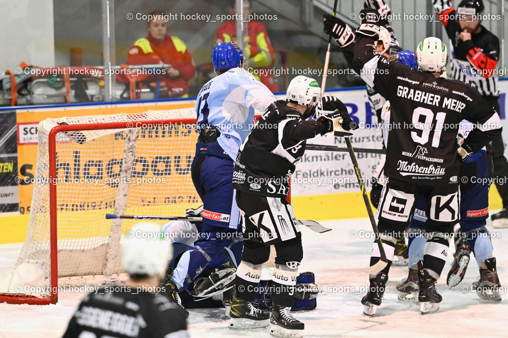 ESC Steindorf vs. SC Hohenems 11.3.2023 | Jubel SC Hohenems Mannschaft, #3 Hehle Johannes, #91 Grabher Meier Martin, Tor SC Hohenems