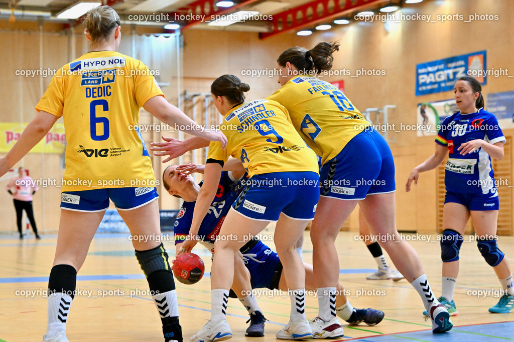 SC Ferlach Damen vs. Hypo Niederösterreich 30.4.2023 | #23 Prevendar Dorotea, #6 DEDIC Mirela, #9 SCHINDLER Johanna, #16 FAILMAYER Johanna, #30 Lena Ljubic