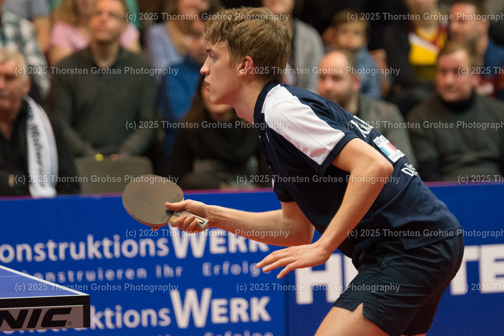 TTBL TTC Fulda-Maberzell vs. Borussia Duesseldorf | Anton KAELLBERG ( Borussia Duesseldorf); TTBL TTC Fulda-Maberzell vs. Borussia Duesseldorf, Tischtennis-Bundesliga - 12. Spieltag am 21.01.2018 in der Hubtex Arena in Fulda, (Deutschland) - Realisiert mit Pictrs.com