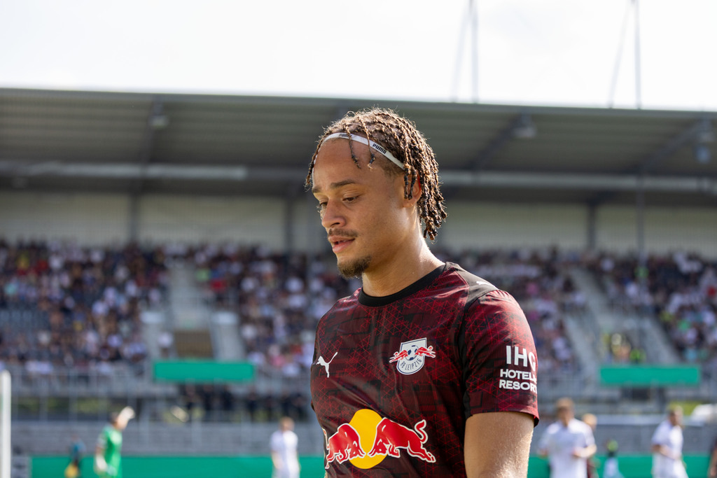 SV Sandhausen gegen RB Leipzig (DFB-Pokal, 1. Runde)***Xavi Simons (10, Leipzig | SV Sandhausen gegen RB Leipzig (DFB-Pokal, 1. Runde)***Xavi Simons (10, Leipzig - Realisiert mit Pictrs.com