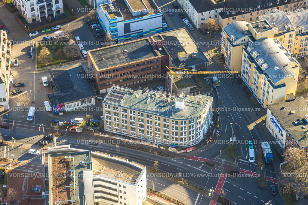 Hamm251202128 | Luftbild, Baustelle Neubau Appartement-Gebäude für studentisches Wohnen an der Straßenkreuzung Neue Bahnhofstraße Ecke Friedrichstraße neben dem Gesundheitsamt, Mitte, Hamm, Ruhrgebiet, Nordrhein-Westfalen, Deutschland