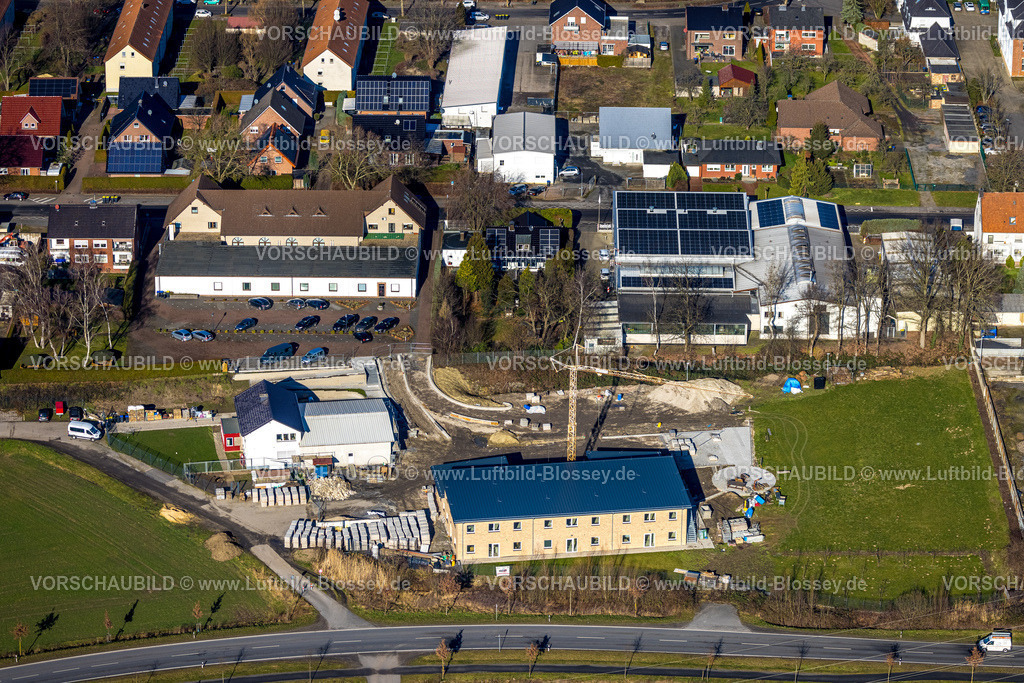 Selm230205470 | Luftbild, Baugebiet an der Industriestraße, Selm, Münsterland, Nordrhein-Westfalen, Deutschland