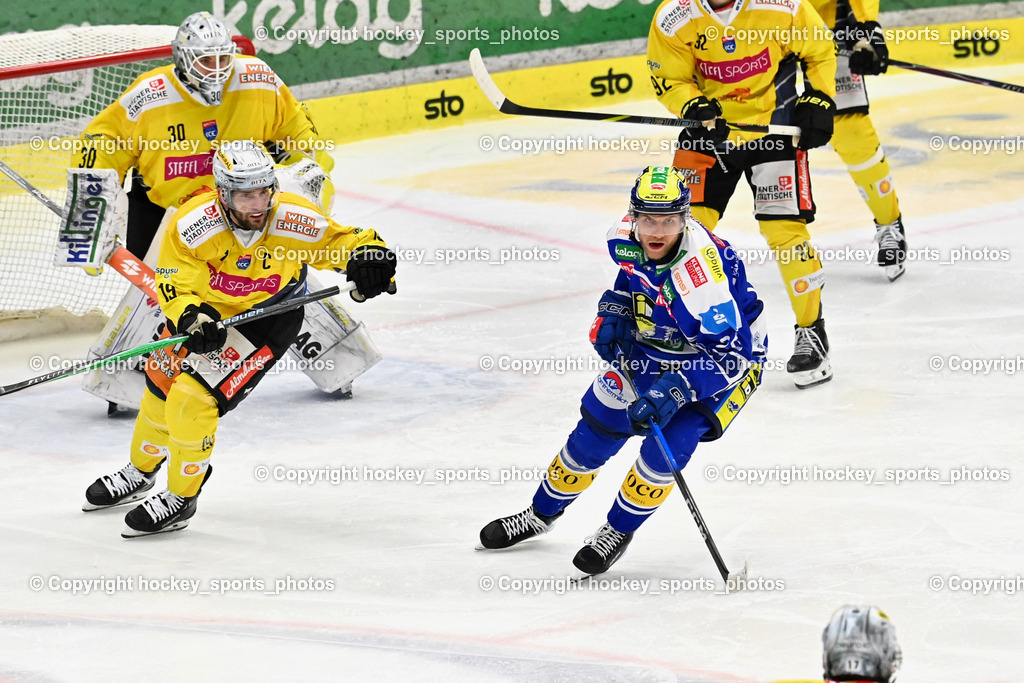 EC IDM Wärmepumpen VSV vs. Vienna Capitals | #19 Linden Vey Vienna Capitals, #26 Guus van Nes EC VSV, #30 Sebastian Wraneschitz Vienna Capitals, EC IDM Wärmepumpen VSV vs. Vienna Capitals, EC IDM Wärmepumpen VSV vs. Vienna Capitals am 28.01.2026 in Villach (Stadthalle Villach), Austria, (Photo by Bernd Stefan)
