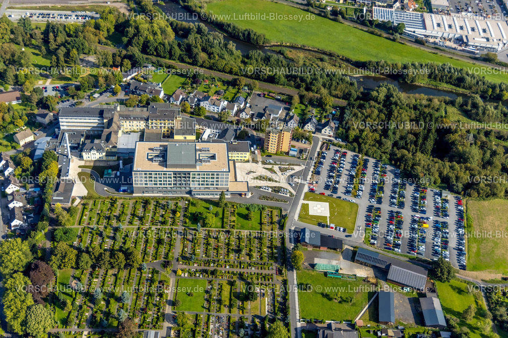 Arnsberg230904617 | Luftbild, Klinikum Hochsauerland-Karolinen Hospital, Hüsten, Arnsberg, Sauerland, Nordrhein-Westfalen, Deutschland