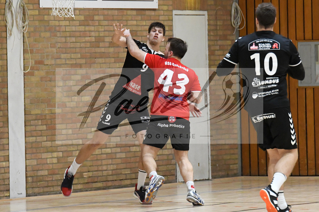 20200125_HSGHGJ_0066 | Handball, Herren:   beim Spiel der Landesliga zwischen HSG Osnabrück vs. HG Jever/Schortens am 25.01.2020 in der OSC-Halle in Osnabrück, Deutschland.(Foto von Nico Paetzel) - Realisiert mit Pictrs.com