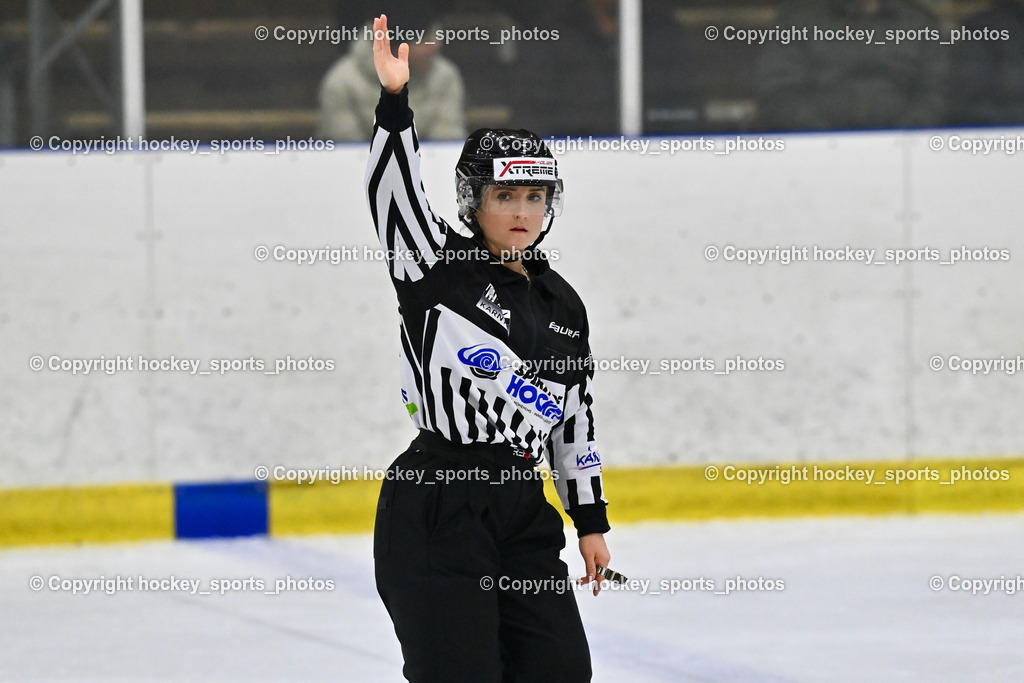 EHC Althofen vs. ESC Steindorf 6.3.2024 | Klemm Anja Referee, EHC Althofen vs. ESC Steindorf 6.3.2024, EHC Althofen vs. ESC Steindorf am 06.03.2024 in Althofen (Stadthalle Althofen ), Austria, (Photo by Bernd Stefan)