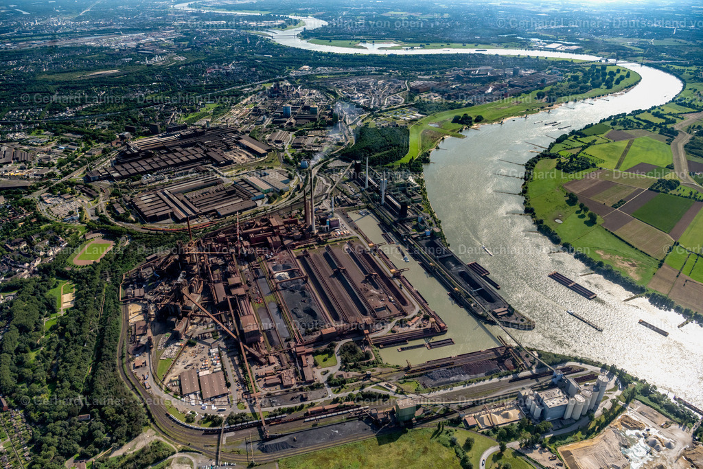 4049869 | Rhein bei Hochöfen Thyssen Krupp Steel, Duisburg-Hamborn