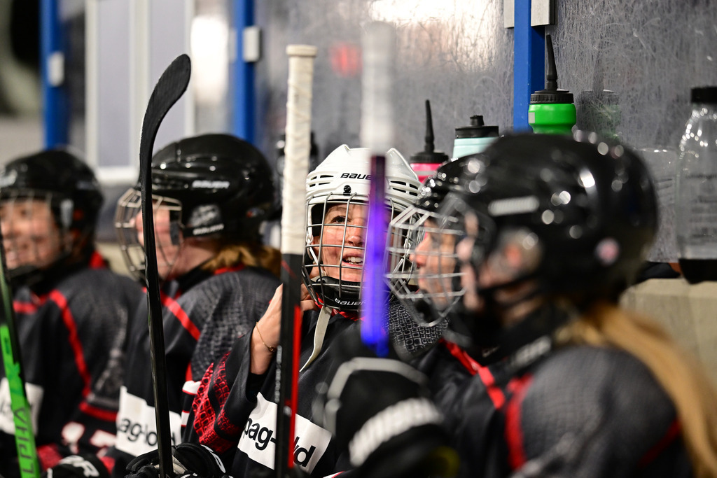 Eishockey I Frauen I Saison 2023-2024 I Testspiel I TuS Harsefeld Tigers - Crocodiles Hamburg | Der Sportfotograf. - Realisiert mit Pictrs.com