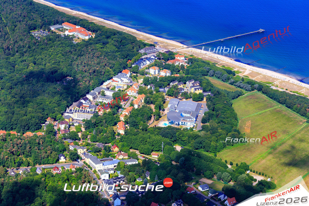 Das Luftbild der Stadt Graal Müritz wurde 2018 vom Flugzeug heraus erstellt (keine Drohne) Aufnahmehöhe ca.400 Meter- hohe Auflösung für beste Druck-Qualität