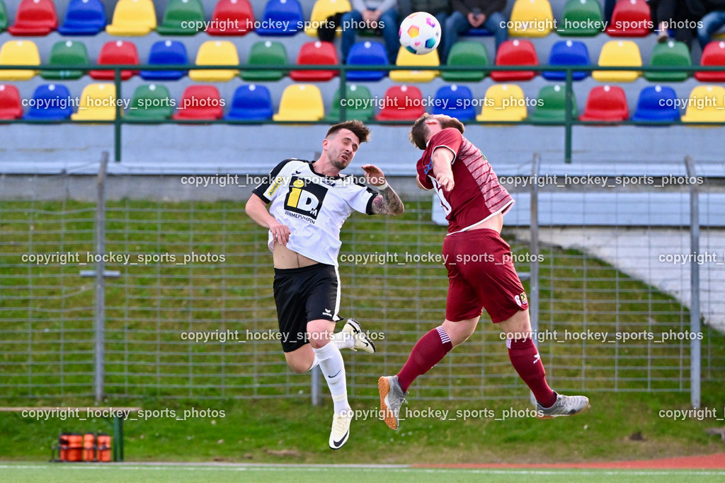 SV Spittal vs. VST Völkermarkt 5.4.2024 | #20 Igor Kondic SV Spittal, #6 Lukas Ladinig VST Völkermarkt, SV Spittal vs. VST Völkermarkt 5.4.2024, SV Spittal vs. VST Völkermarkt am 05.04.2024 in Spittal an der Drau (Goldeck Stadion), Austria, (Photo by Bernd Stefan)