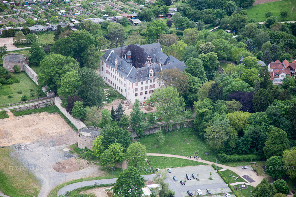 Luftbild: Schloss Babenhausen in Babenhausen im Bundesland Hessen in Deutschland. Foto: IMG_088898.jpg vom 20.05.2016 durch Werner Riehm/FLY-FOTO.de