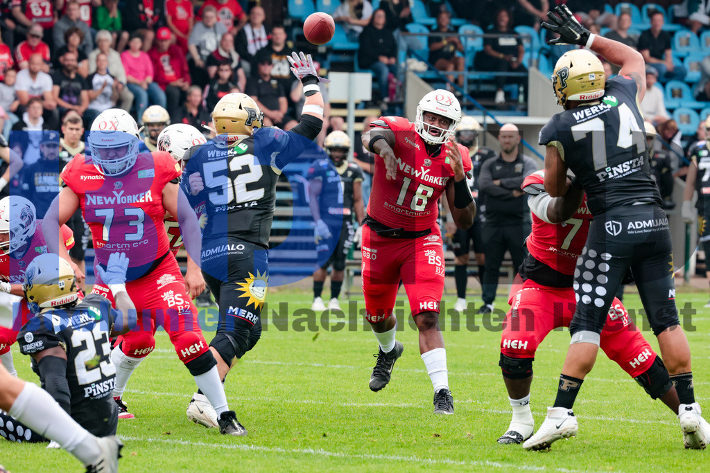 GFL: Paderborn Dolphins vs. New Yorker Lions{date} -  | {headline}(Foto: Sebastian Sendlak / BOND) - Realisiert mit Pictrs.com