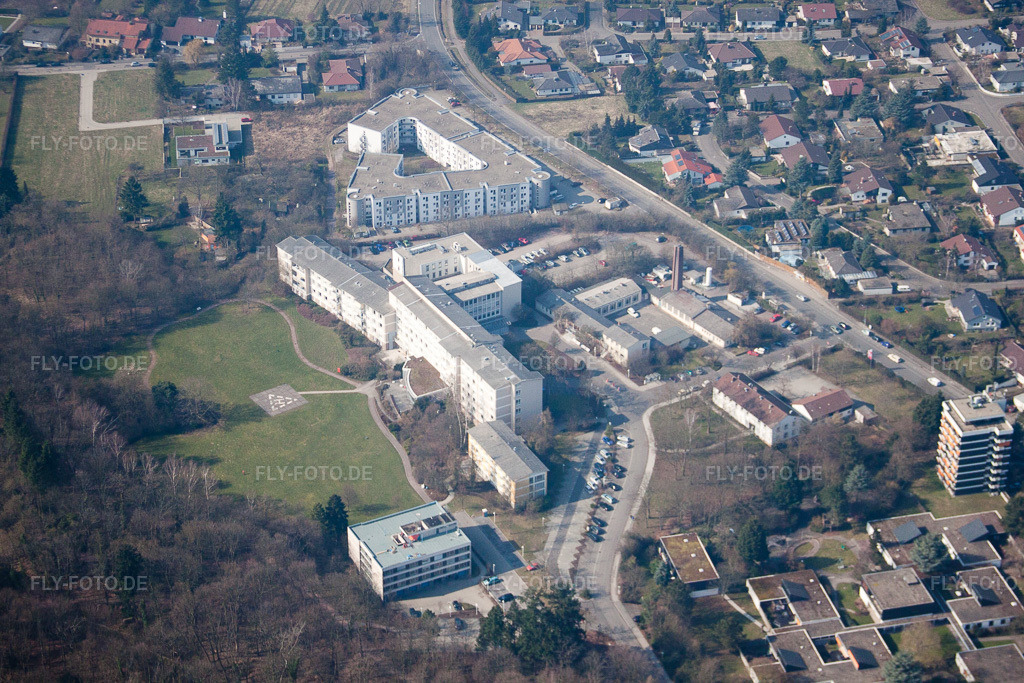 Luftbild: Klinikum Landau-Südliche Weinstr in Landau in der Pfalz im Bundesland Rheinland-Pfalz in Deutschland. Foto: IMG_37692.jpg vom 05.03.2011 durch Werner Riehm/FLY-FOTO.de