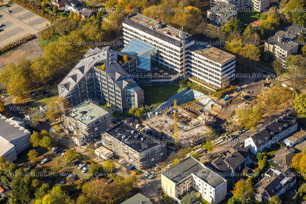 Bochum241016738 | Luftbild, Jobcenter Bochum, Baustelle mit Neubau an der Paulstraße, Neubauprojekt Ecke Philippstraße für Bürokomplex, Wiemelhausen, Bochum, Ruhrgebiet, Nordrhein-Westfalen, Deutschland