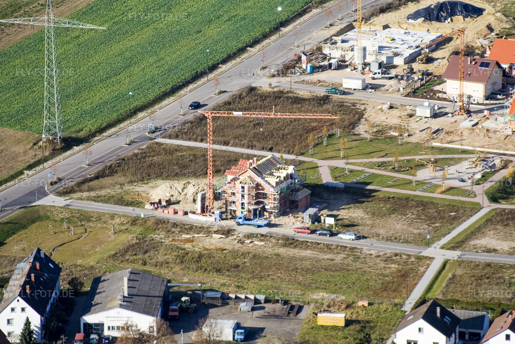 Luftbild: Am Höhenweg in Kandel im Bundesland Rheinland-Pfalz in Deutschland. Foto: IMG_8780.jpg vom 05.11.2007 durch Werner Riehm/FLY-FOTO.de