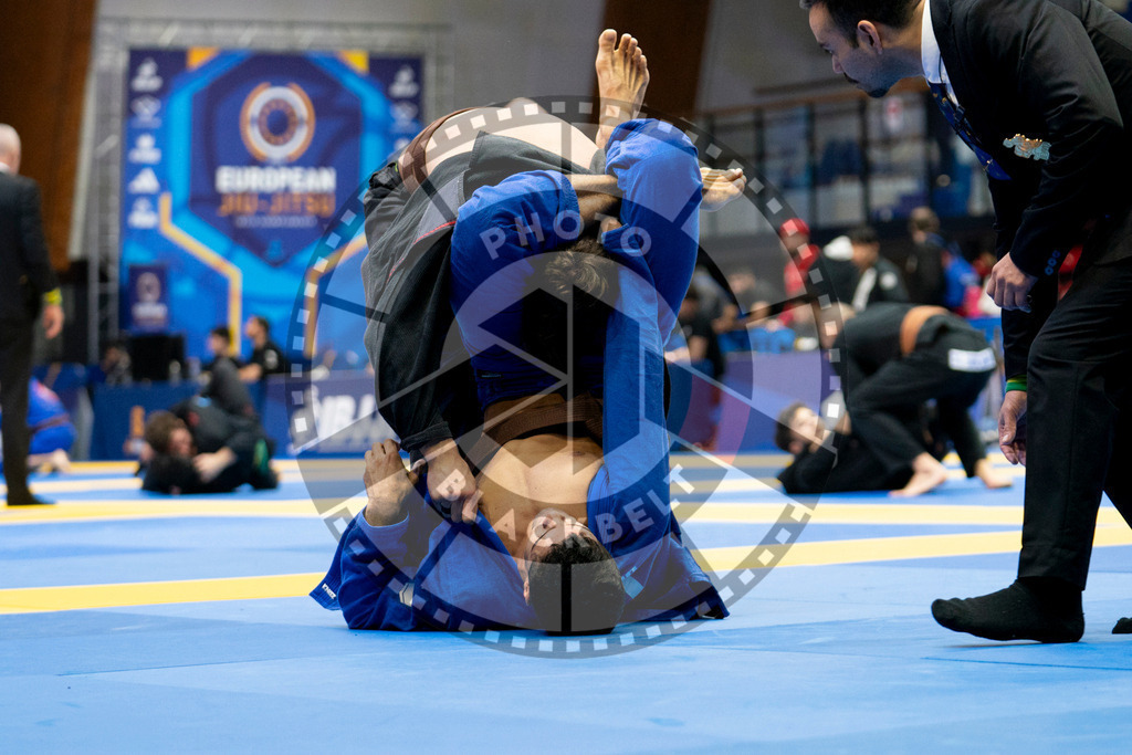 20240124PBB00329 | Fighters compete during the second day of the IBJJF European Championship in Paris, France, on January 24, 2024.