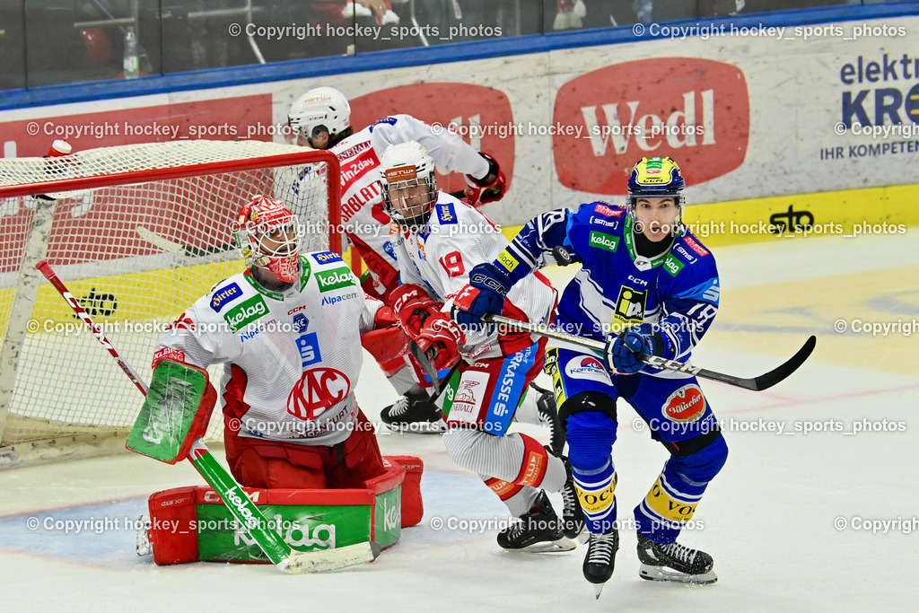 EC IDM Wärmepumpen VSV vs. EC KAC  | #32 Dahm Sebastian EC KAC, #19 Waschnig David EC KAC, #78 MAXA Felix EC VSV, EC IDM Wärmepumpen VSV vs. EC KAC , EC IDM Wärmepumpen VSV vs. EC KAC  am 27.10.2024 in Villach (Stadthalle Villach), Austria, (Photo by Bernd Stefan)