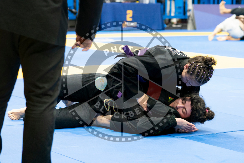 20240124PBB04372 | Fighters compete during the second day of the IBJJF European Championship in Paris, France, on January 24, 2024.
