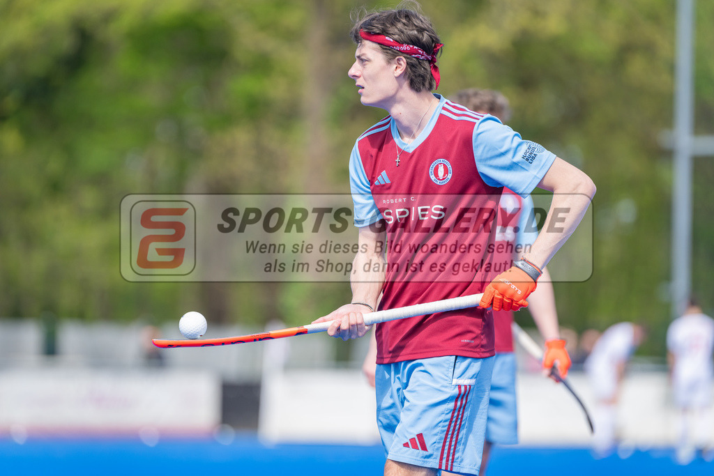 HK_20240414_100396 | 1. Bundesliga Hockey Herren Crefelder HTC - UHC Hamburg am 14.4.2024 CHTC, Krefeld , Lasse Hartkopf ( UHC Hamburg #6 )