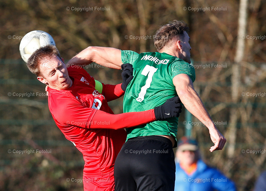 A_LUI_190125_23 | SPORT FUSSBALL TESTSPIEL ASKOE OEDT -UNION PROCORN DIETACH 18.01.2025 IM BILD : FLORIAN FELLINGER (OEDT) UND  DENIS BERISHA (DIETACH) FOTO:FOTOLUI